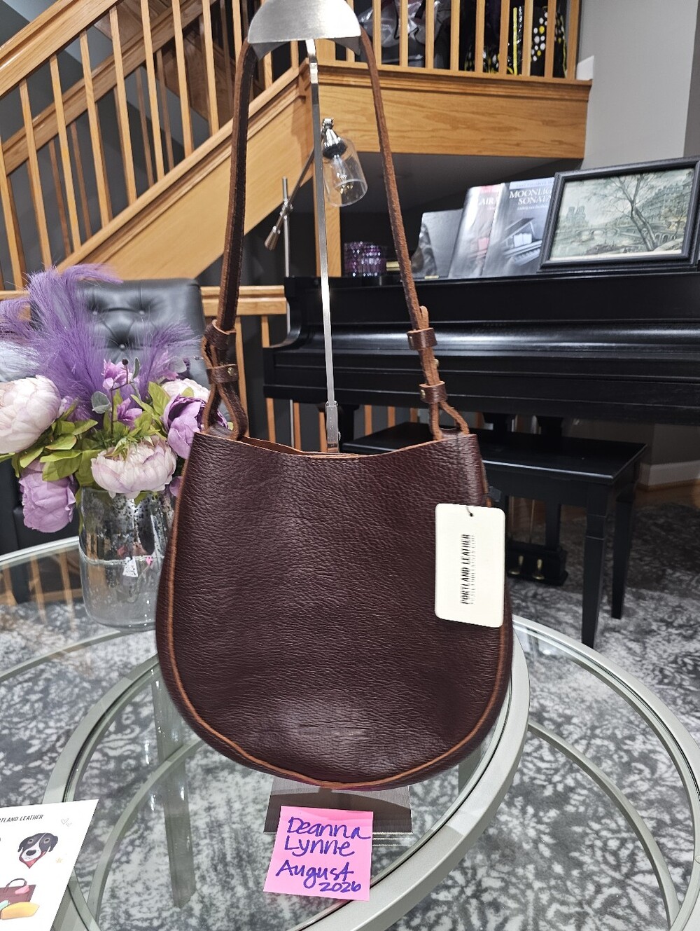 Portland Leather Medium Olivia Shoulder Bag – Cold Brew – NWT